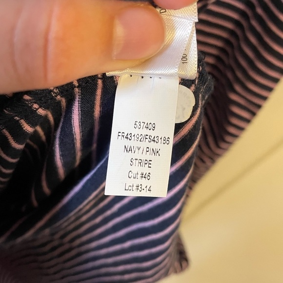 ISABEL MATERNITY Blue and Pink Striped Maternity Dress - Picture 5 of 8